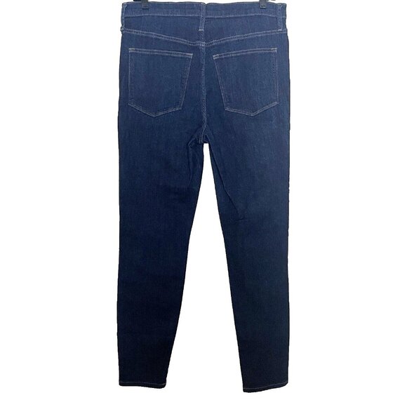J. Crew High Rise Skinny Jeans Size 30 Stretch Denim Dark Wash - Picture 3 of 9